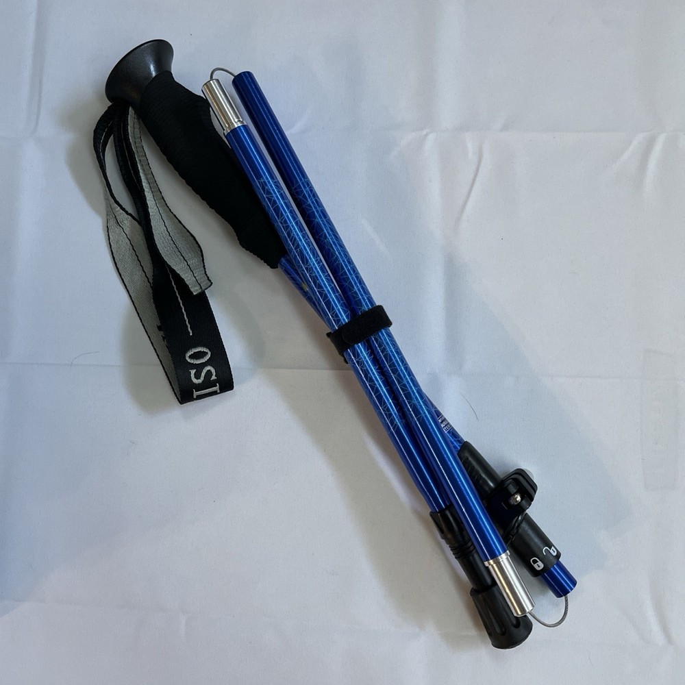 Trekking Aluminum Hiking Adjustable Poles Collapsible Lightweight, 2 Pack