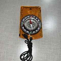 Drawing Scale Compass Folding Map Ruler Buckle Camping Hiking Portable Handheld