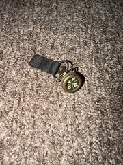 Vintage Marbles Gladstone Mich Brass Compass Black Face Pin Type 1 1/8