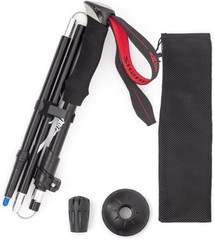Aluminum Trekking Pole Ultralight Collapsible Walking Stick Hiking W/ Adjustable