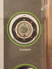 Hiking Companion Outdoor Compass Clock with Stopwatch & Alarm, Flashlight 63-313