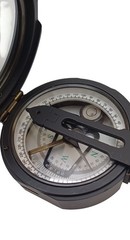 100% Working Brass Brunton Pocket Vintage Compass With Leather Case.