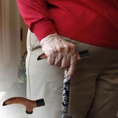 Walking Stick Handle Replacements, Wooden Cane Adapter Attachment for Trekking