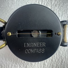 Engineers LIquid Filled Lensatic Compass W/Original Box WFS #114 Japan Scouts