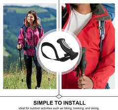 Ski Handle Replacement – Ergonomic Trekking Grip with Adjustable Wrist Strap,