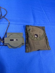 Cammenga Model 27 US Military Phosphorescent Lensatic Compass W Pouch 6/12/1977