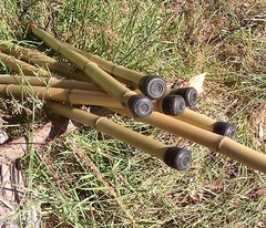 100% Vintage Bamboo Wood Walking Hiking Stick Staff Hike Pole Hand Carved Wooden