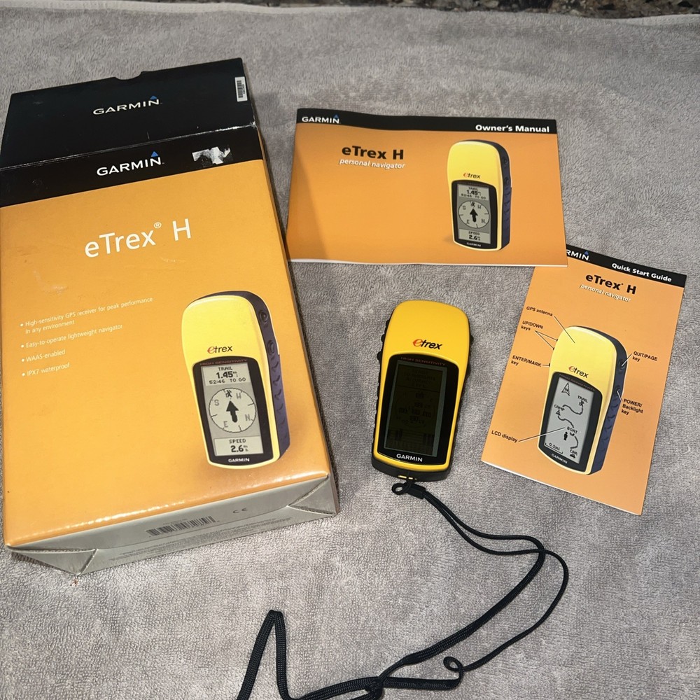 Garmin eTrex H Hiking GPS High Sensitivity Handheld GPS, works great