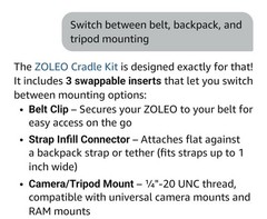 Zoleo ZL1000 Two-Way Satellite Communicator w/ cradle kit