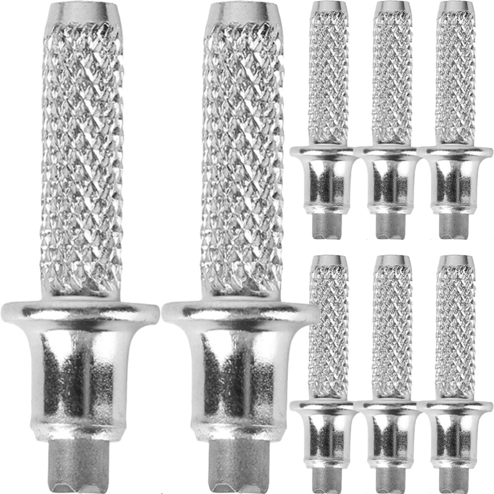 8Pcs Hiking Sticks Trekking Poles Mountaineering Tip Walking Cane Foot Staff
