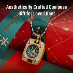 Mini Titanium/Brass Compass, Waterproof Pocket Compass for Hiking & Survival,…