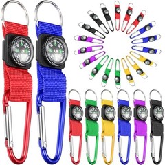Compass for Kids Bulk Mini Compass Keychain for Classroom, Hiking, Survival 36
