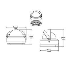 Ritchie S-53W Explorer Compass – Surface Mount – White S-53W UPC 010342160508
