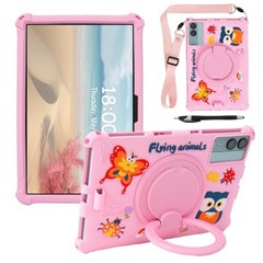 11-inch Android Tablet Case – Universal Cute Cartoon Case for ApoloSign, pink