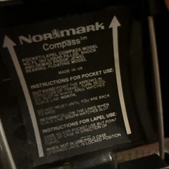 Vintage Normark Pocket Lapel Compass Model PL 180 Liquid Filled Made In UK