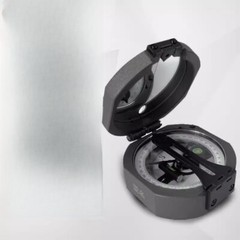 Waterproof Etched Compass Measuring Altitude/altitude Difference Grade Angles