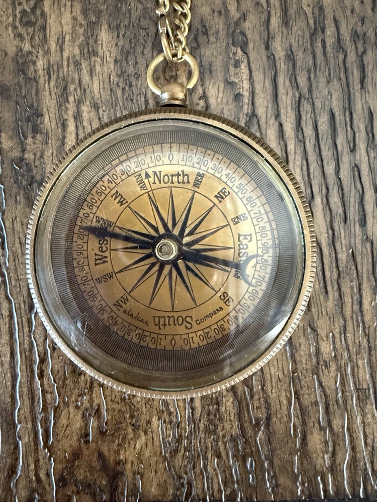 Brass Compass for Hiking Camping and Hunting. Boy Scouts. Made In India