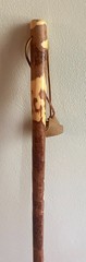 37 inch Whistle Creek Wooden Hiking Stick ~ Wood Walking Cane