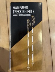Multifunctional Trekking/Camping Stick with Compass & Canvas Bag