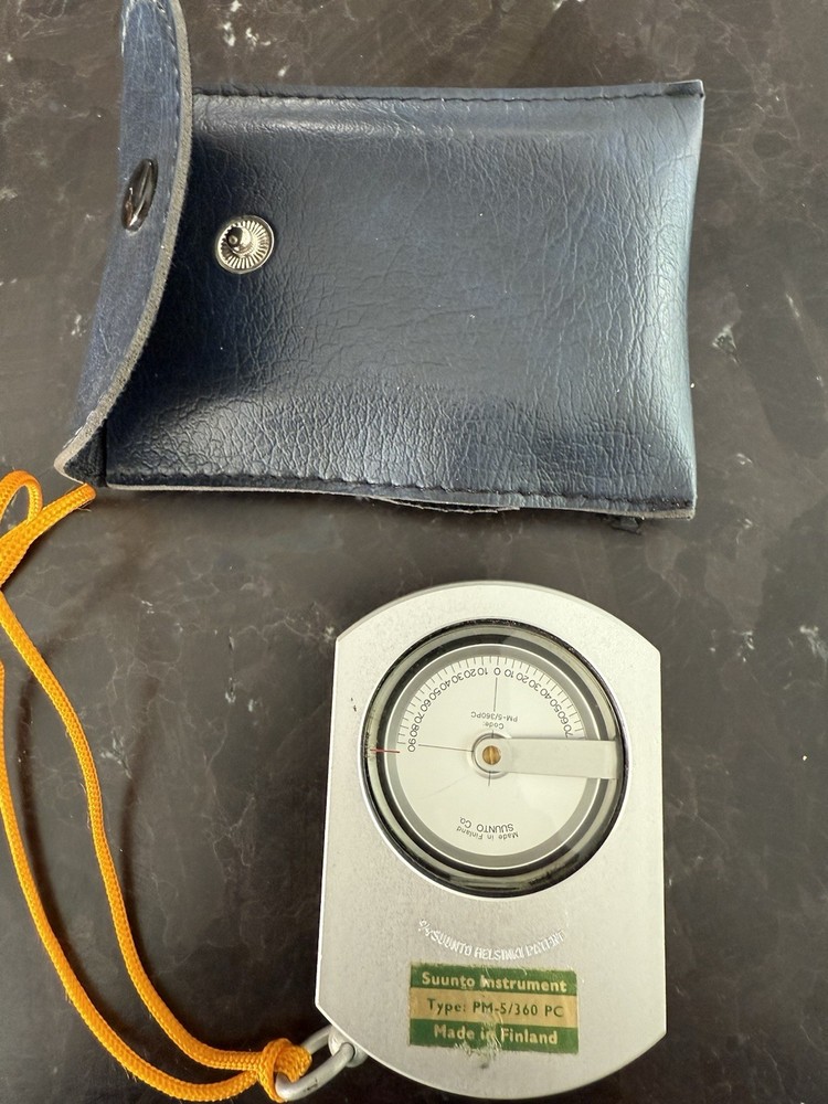 Suunto PM-5/360 PC Hero Clinometer used with Leather Case