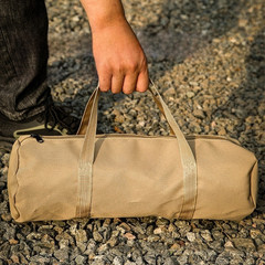 Camping Tent Guy Lines and Pegs Storage Bag 42x15cm 900D Oxford Fabric