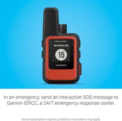 Garmin inReach Mini 2 Compact GPS Satellite Communicator 0260200, Flame Red -NEW