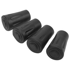 4pcs Trekking Pole Tip Protectors Durable Rubber Anti Skid For Hiking Accessorie