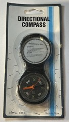 Liquid Filled Pocket Directional Compass with Plastic Case & Arrow Dial