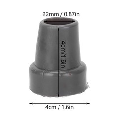 5PCS 22mm Single Angle Cane Tips Imitation Tire Texture Preservative
