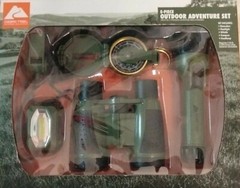 Ozark Trail 5 Piece Outdoor Adventure Set Binoculars Compass Flashlight and More