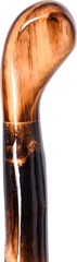 Dark Brown Wood Walking Cane 55″ – Hand Strap & Rubber Tip