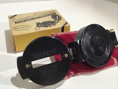 Vintage Engineers Lensatic Compass Broadway Japan With Box & Instructions