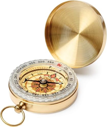 Camping Survival Compass Metal Compass Kids Compass for Hiking Camping 1 Pack