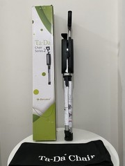 STEP2GOLD Ta-Da Chair Series 2, Portable Trekking Hiking Pole – 34.2” Black, OB