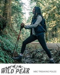Wild Peak Trekking Poles Aluminum Adjustable Hiking Walking Sticks (Set of 2)