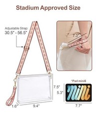 Clear Bag for Stadium Events – Clear Purses for Women Stadium Ardent White