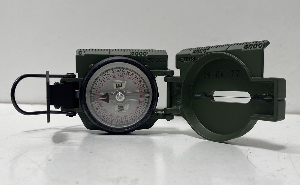 Cammenga 3H Lensatic Compass Tritium Military Issue US GI With Pouch OD Green
