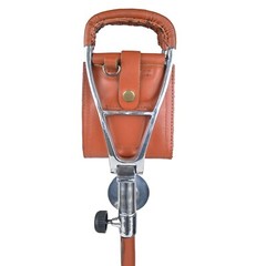 Outdoor Shooting Stick Spectator Japanese Adjustable Leather Walking Seat Tan