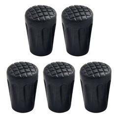 Enhanced Grip Trekking Pole Tip Cap Set 5pcs Boot Cover for Maximum Stability