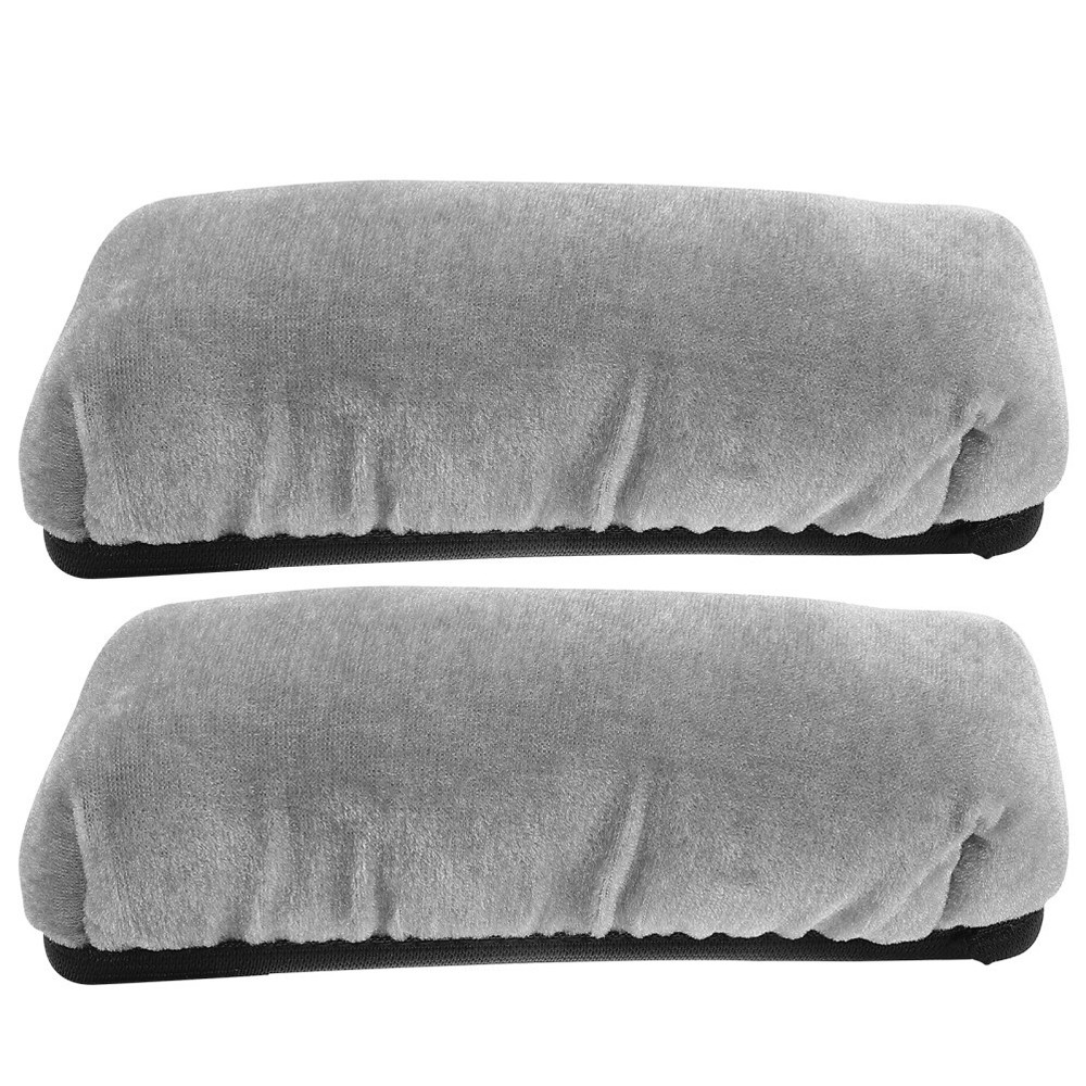 2Pcs Elastic Forearm Crutch Covers Durable Padding Soft Sponge Grey for Elderly