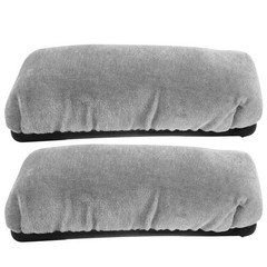 2Pcs Elastic Forearm Crutch Covers Durable Padding Soft Sponge Grey for Elderly