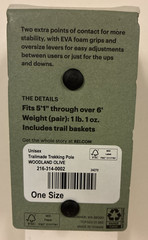 Replacement Baskets For unisex REI Woodland Olive Trekking Poles Set Pair New