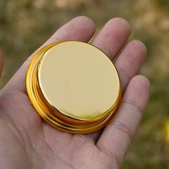 Retros Golden Aluminum Compasses Accurate Direction Finding Tool Light weight