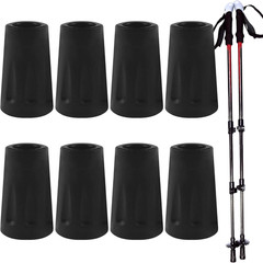 8 Pcs Trekking Pole Tips Replacement Protectors,Rubber Tips for Walking Sticks T
