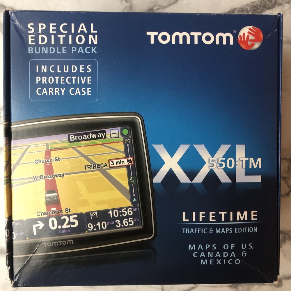 TomTom XXL 550-TM 5″ Portable GPS Navigator – FOR PARTS OR REPAIR ONLY – AS IS