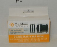 Outdoor Products Replacement Gear 2 Inch Buckle and Slider