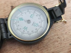 Engineer Lensatic Directional Compass Tested Works Plastic Taiwan C.C. Camping
