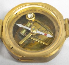 Vintage Brunton’s Pocket Transit Compass Geology Surveying Military w/Wood Box