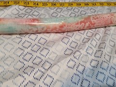 47″ Hand Crafted Wooden Walking Stick/Staff-(CORAL SEA DESIGN) w SEASHELL TOP