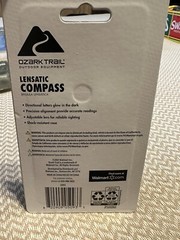 Ozark Trail Lensatic Compass, Black, Model 5093-NEW SEALED!!!!!!